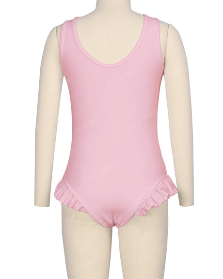 Frill Leg Scoop Back One Piece