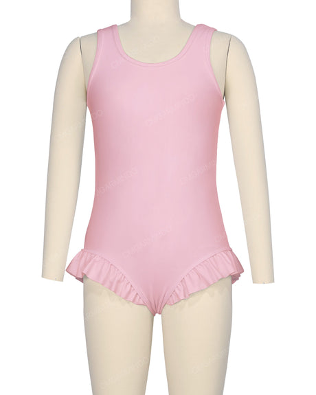 Frill Leg Scoop Back One Piece