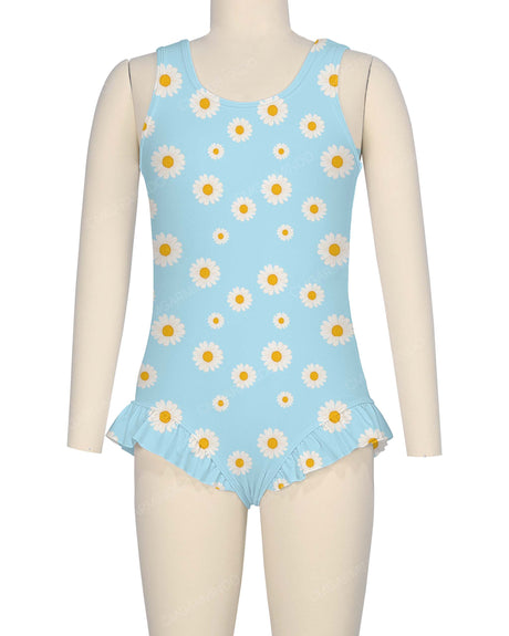 Frill Leg Scoop Back One Piece
