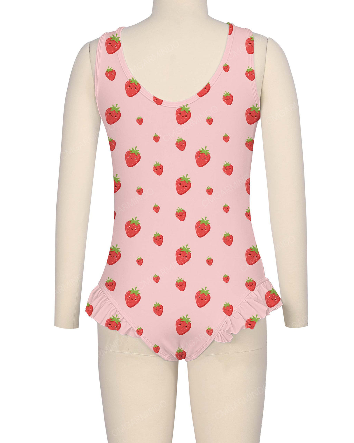 Frill Leg Scoop Back One Piece