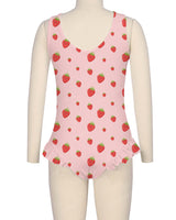 Frill Leg Scoop Back One Piece