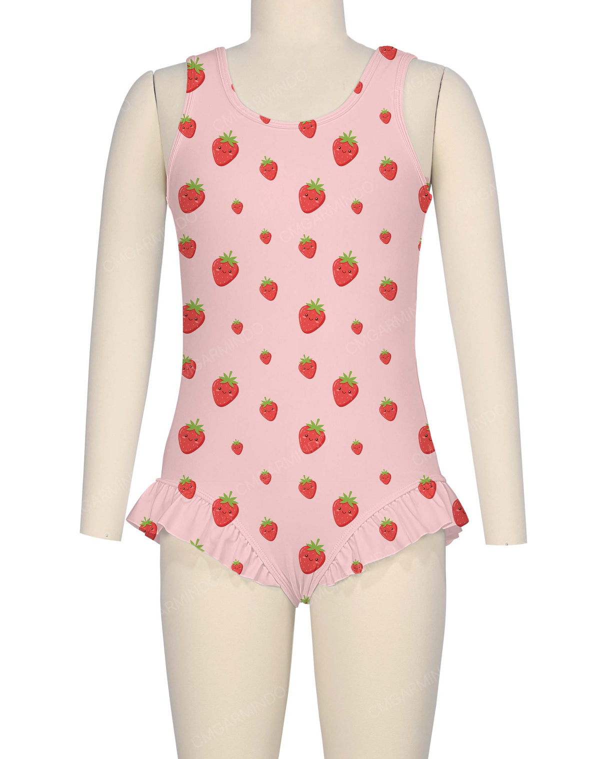 Frill Leg Scoop Back One Piece