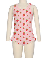 Frill Leg Scoop Back One Piece