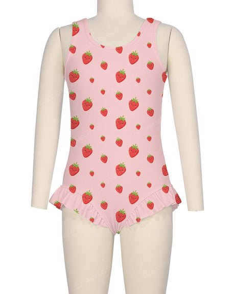 Frill Leg Scoop Back One Piece
