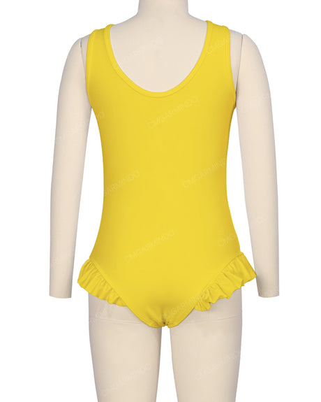 Frill Leg Scoop Back One Piece