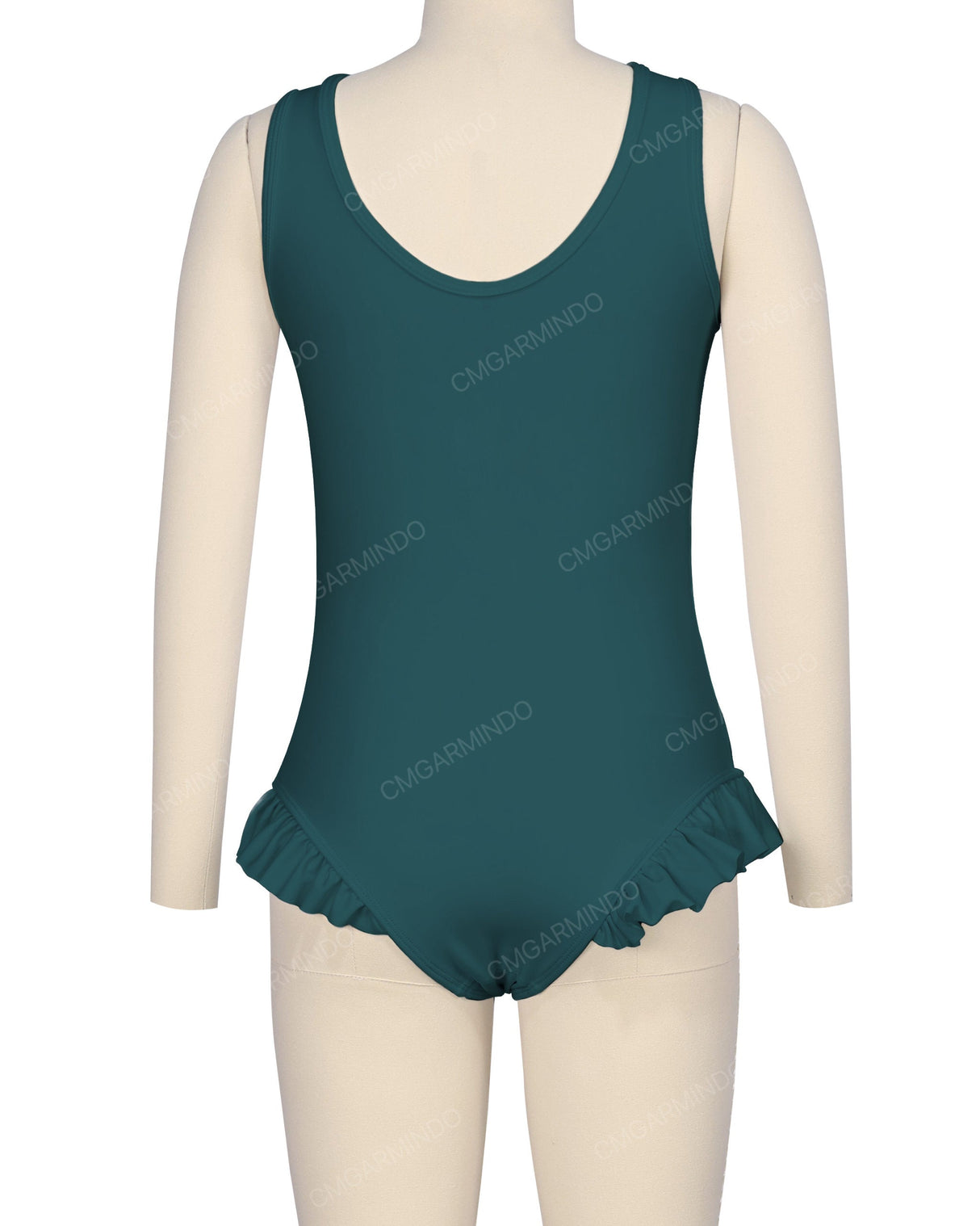 Frill Leg Scoop Back One Piece