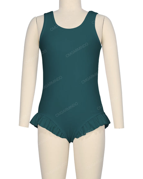Frill Leg Scoop Back One Piece