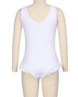 Frill Leg Scoop Back One Piece