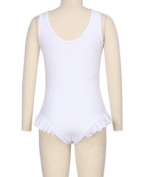 Frill Leg Scoop Back One Piece