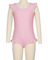 Frill Shoulder and Leg Scoop Back One Piece