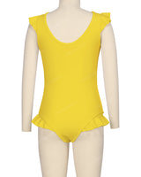 Frill Shoulder and Leg Scoop Back One Piece