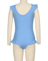 Frill Shoulder and Leg Scoop Back One Piece