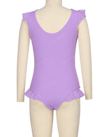 Frill Shoulder and Leg Scoop Back One Piece