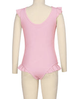 Frill Shoulder and Leg Scoop Back One Piece