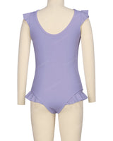 Frill Shoulder and Leg Scoop Back One Piece