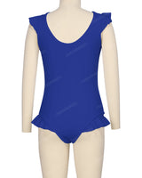 Frill Shoulder and Leg Scoop Back One Piece