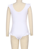 Frill Shoulder and Leg Scoop Back One Piece