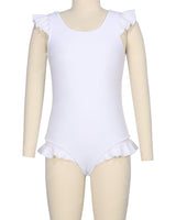 Frill Shoulder and Leg Scoop Back One Piece