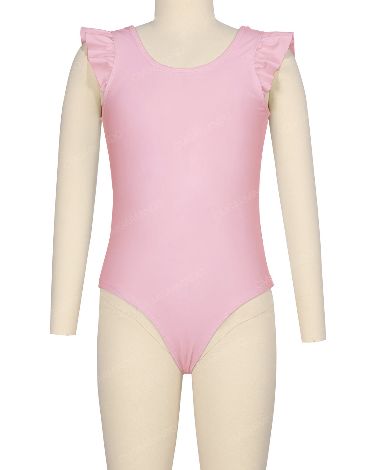 Frill Shoulder Scoop Back One Piece