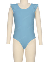 Frill Shoulder Scoop Back One Piece
