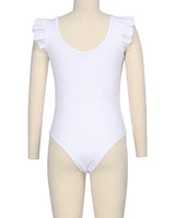 Frill Shoulder Scoop Back One Piece