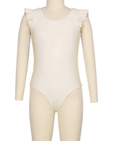 Frill Shoulder Scoop Back One Piece