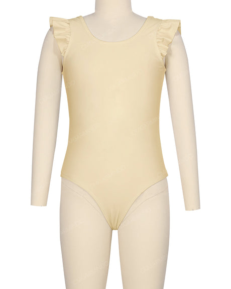 Frill Shoulder Scoop Back One Piece
