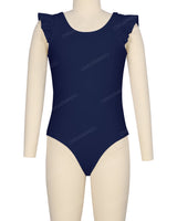 Frill Shoulder Scoop Back One Piece