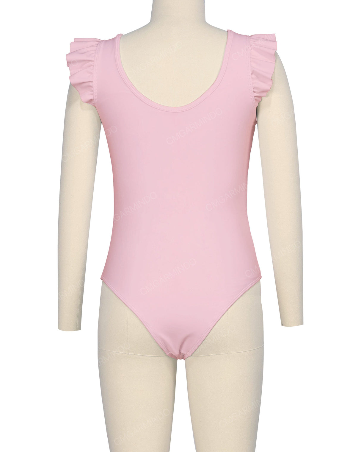 Frill Shoulder Scoop Back One Piece