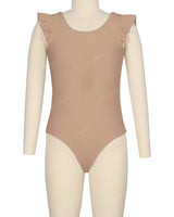 Frill Shoulder Scoop Back One Piece