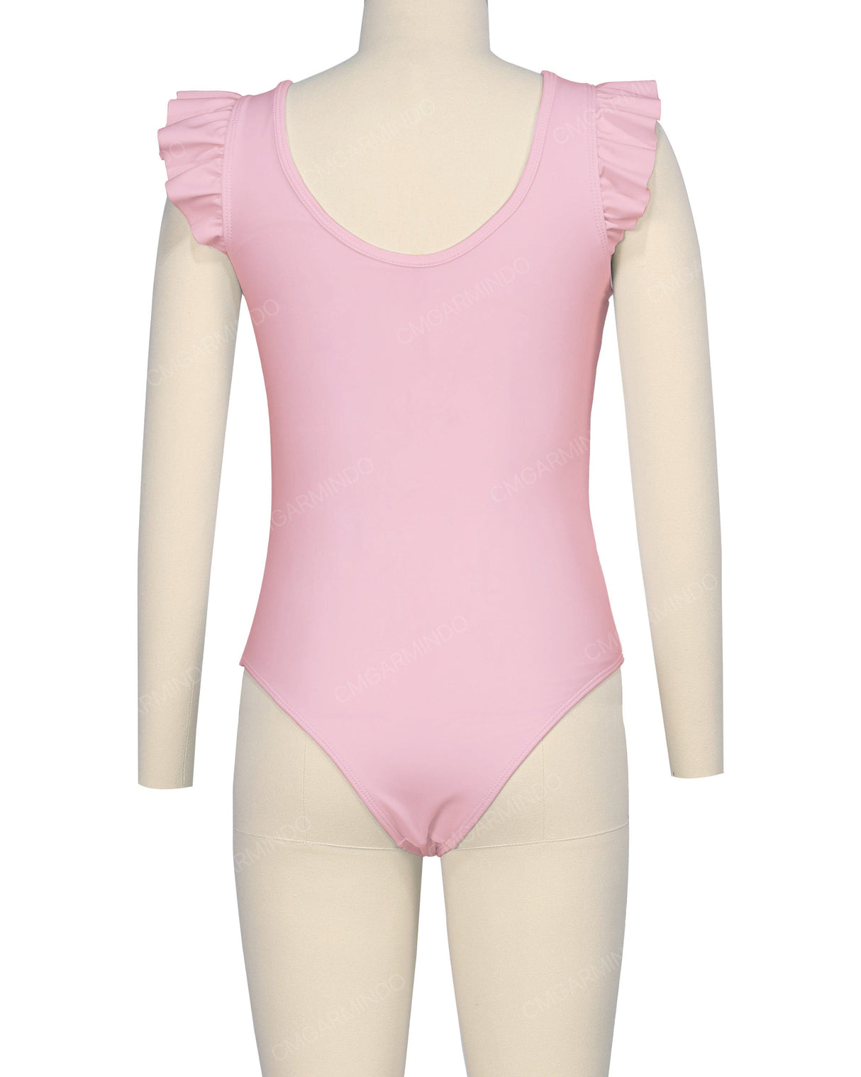 Frill Shoulder Scoop Back One Piece