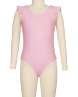 Frill Shoulder Scoop Back One Piece