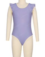 Frill Shoulder Scoop Back One Piece