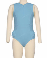 Sleeveless Frill Waist One Piece