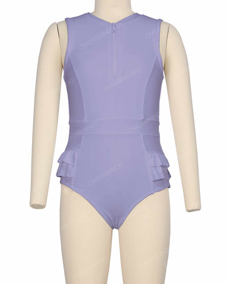 Sleeveless Frill Waist One Piece