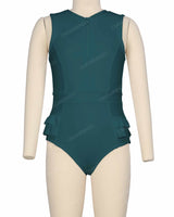 Sleeveless Frill Waist One Piece