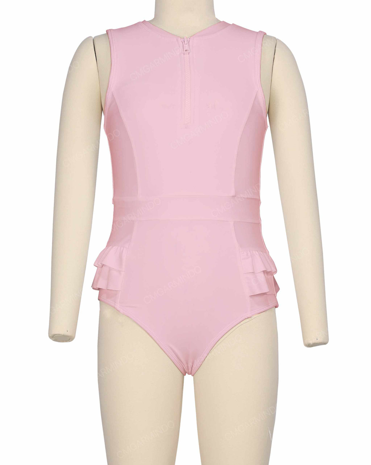 Sleeveless Frill Waist One Piece