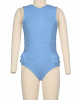 Sleeveless Frill Waist One Piece