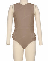 Sleeveless Frill Waist One Piece