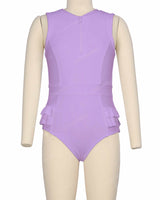 Sleeveless Frill Waist One Piece