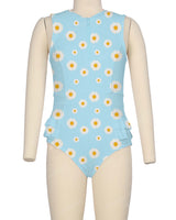 Sleeveless Frill Waist One Piece