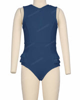 Sleeveless Frill Waist One Piece