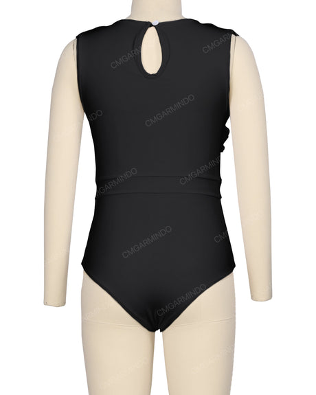 Sleeveless Frill One Piece