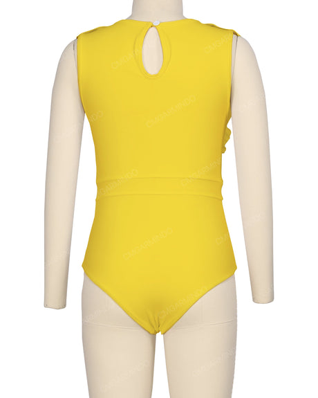 Sleeveless Frill One Piece