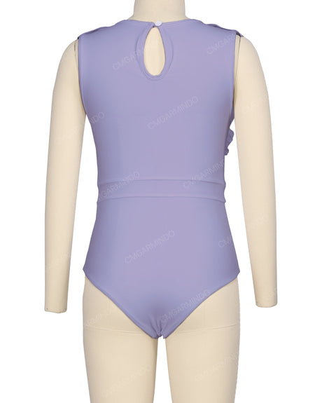 Sleeveless Frill One Piece