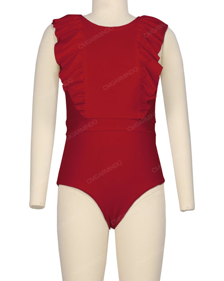 Sleeveless Frill One Piece