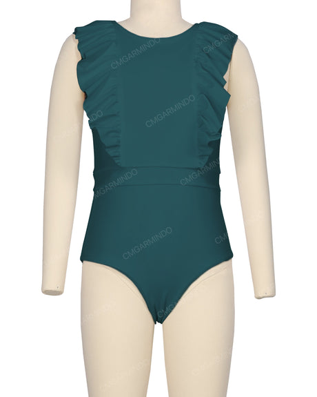 Sleeveless Frill One Piece