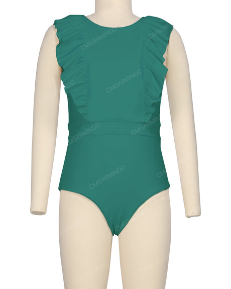Sleeveless Frill One Piece