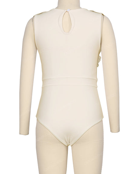 Sleeveless Frill One Piece