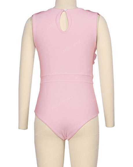 Sleeveless Frill One Piece